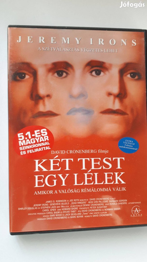 Két test, egy lélek (Jeremy Irons) DVD (posta 510 Ft)