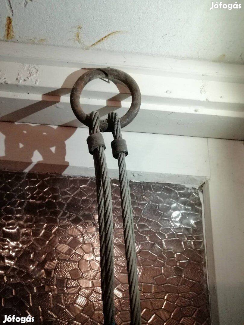 Kétágú drótkötél függeszték