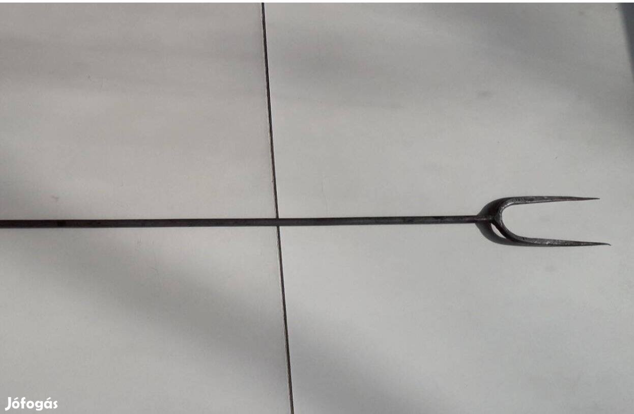 Kétágú nyárs szalonnasütő fa nyéllel_