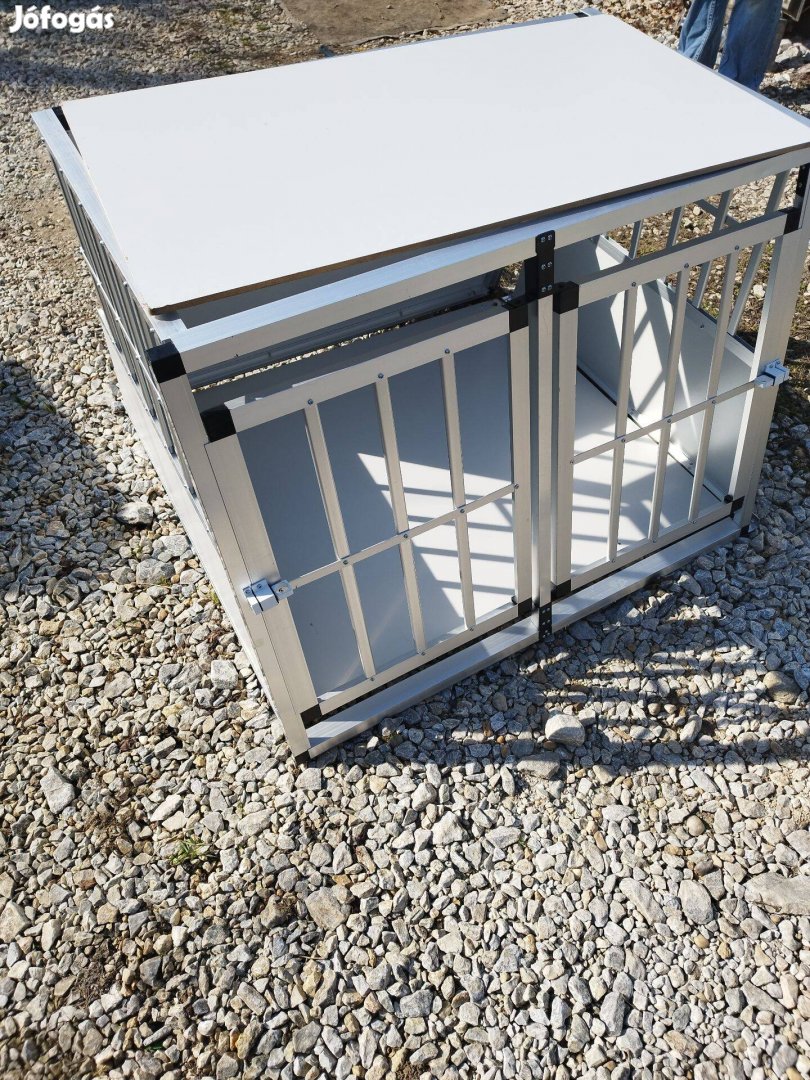 Kétajtós kutyaszállító ketrec 100 x 90 x 70 cm