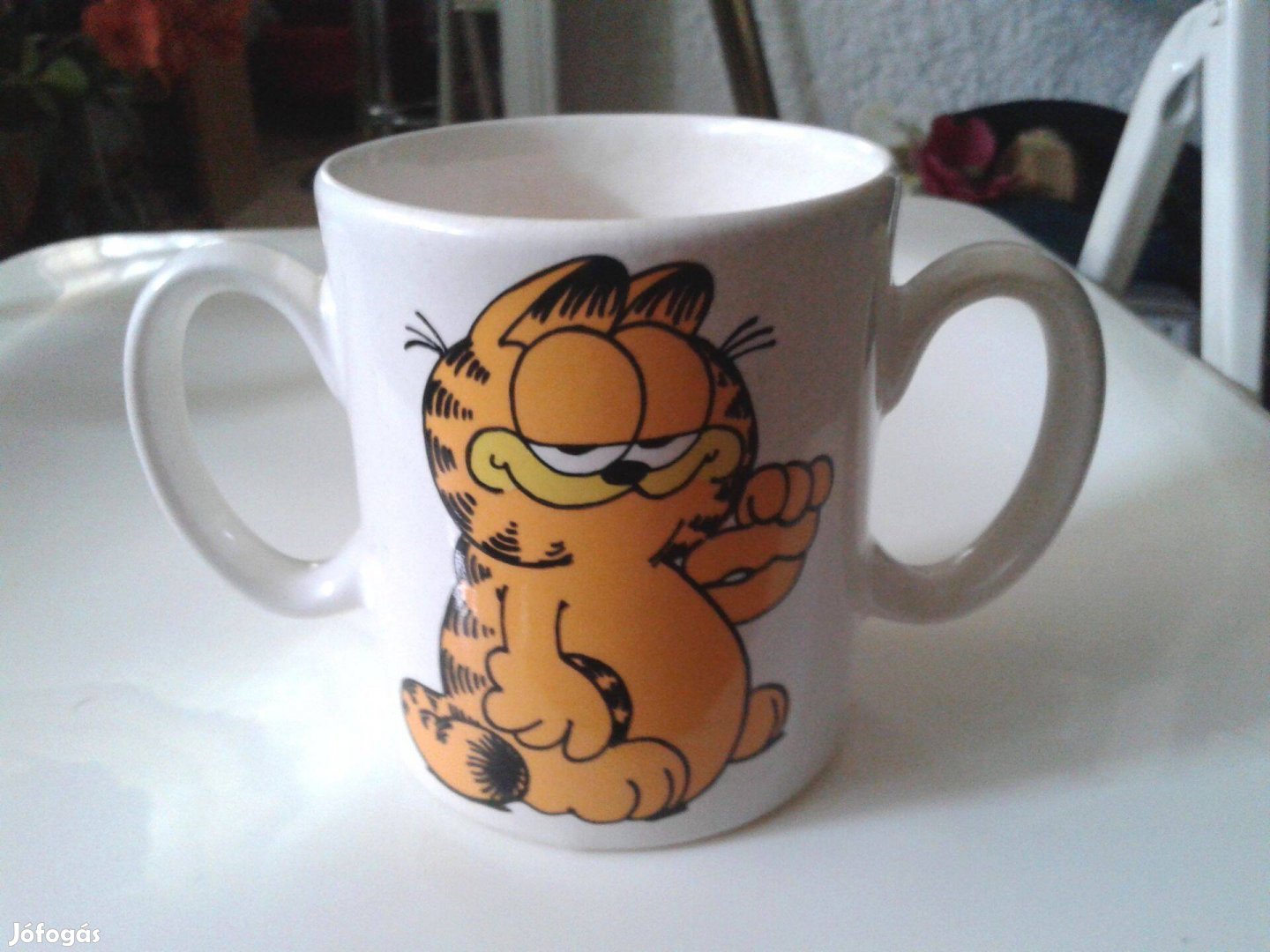 Kétfüles kerámia Garfieldes bögre nem csak gyerekeknek! Leáraztam!