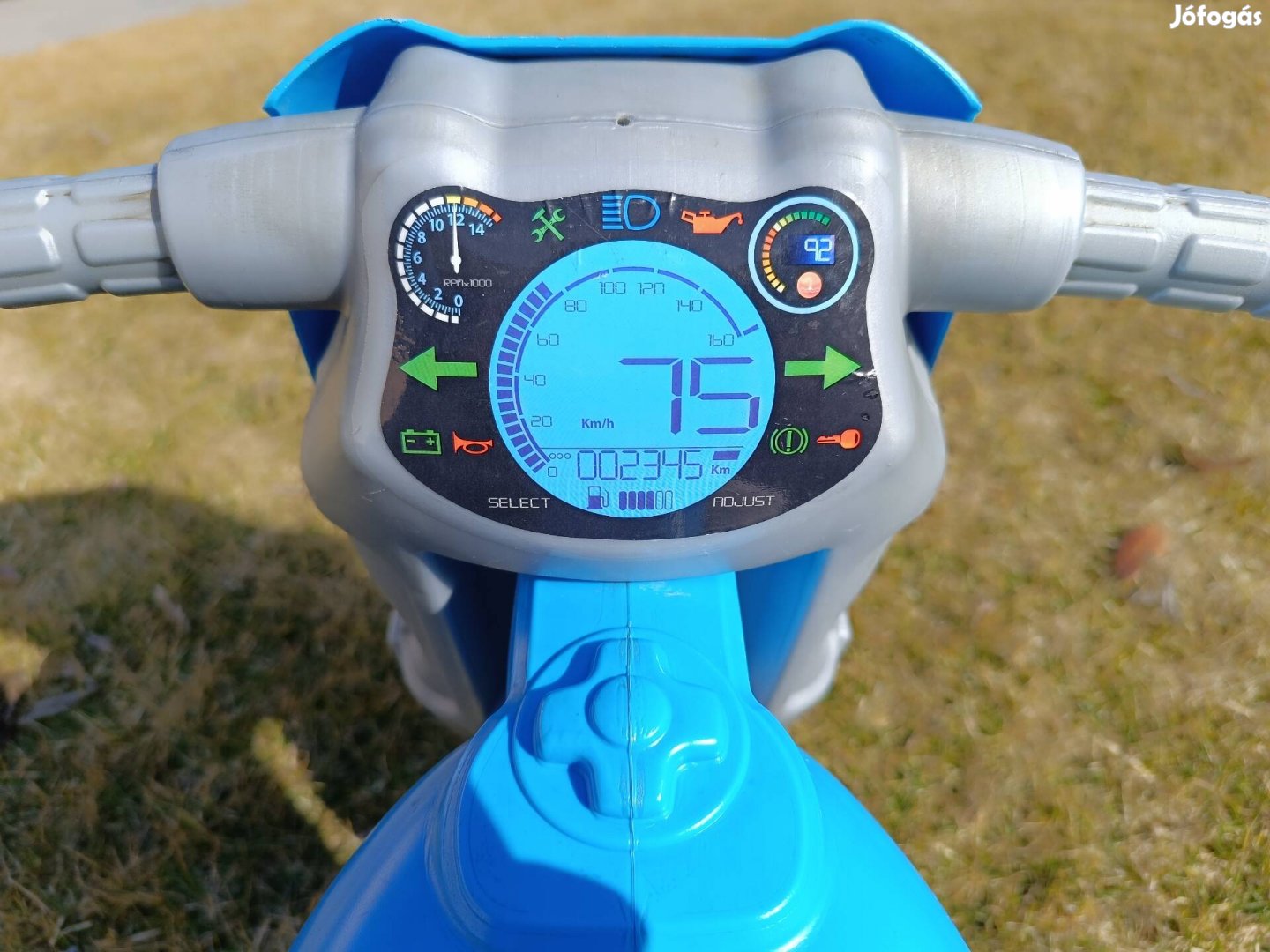 Kétkerekű kék gyerekmotor 180