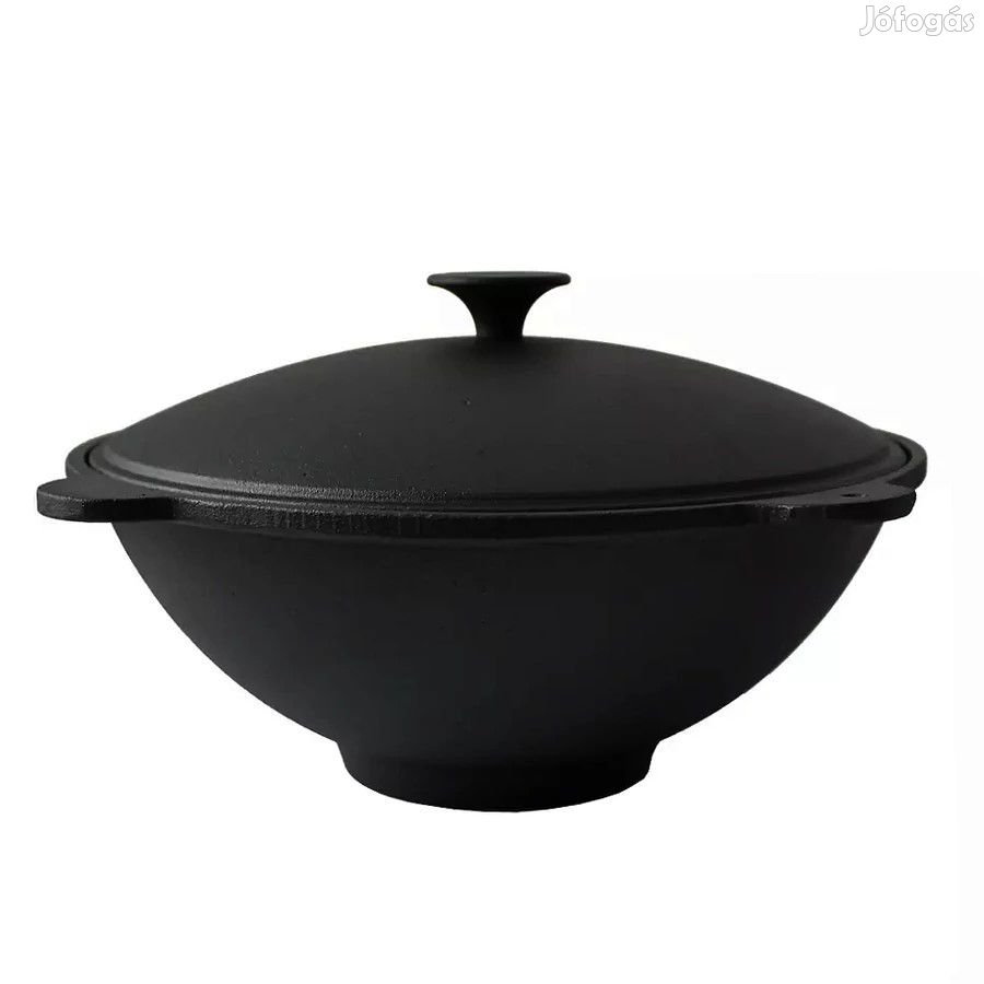 Kétrészes öntöttvas wok és bogrács egyben 51 cm