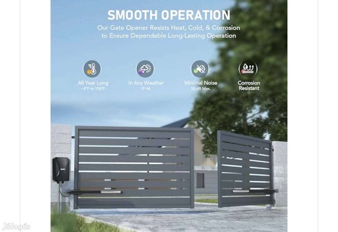 Kétszárnyas kapunyitó készlet