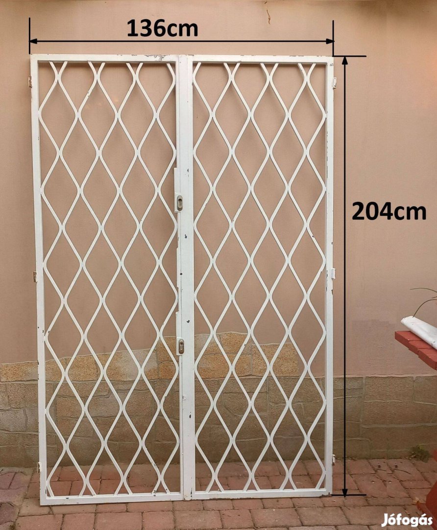 Kétszárnyú ajtórács