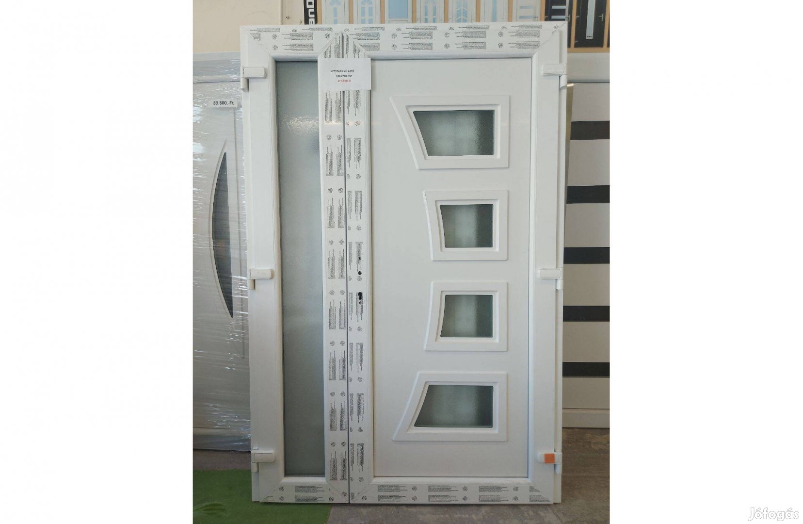 Kétszárnyú bejárati ajtó ingyen szállítva 138x208 cm