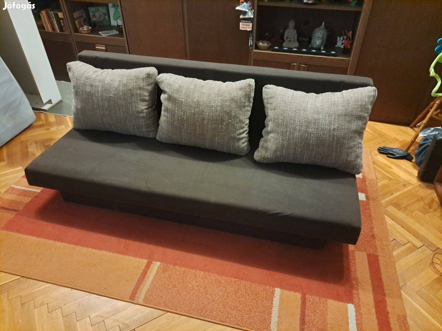 Kétszemélyes Ágyneműtartós Kinyitható Kanapé Kanapéágy