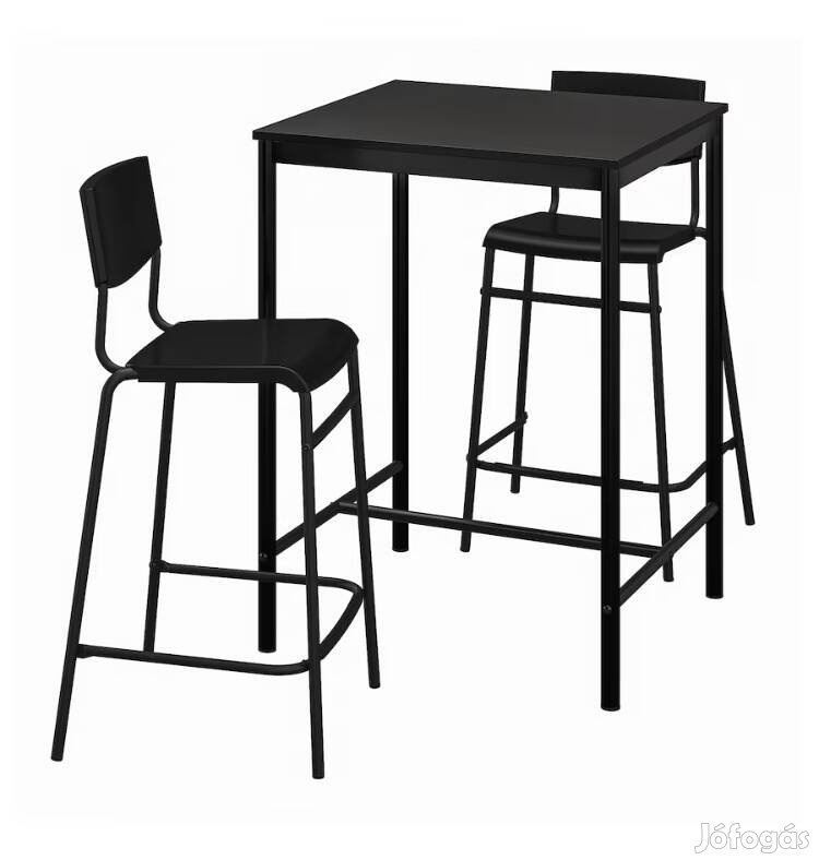 Kétszemélyes konyhai asztal bárszékkel