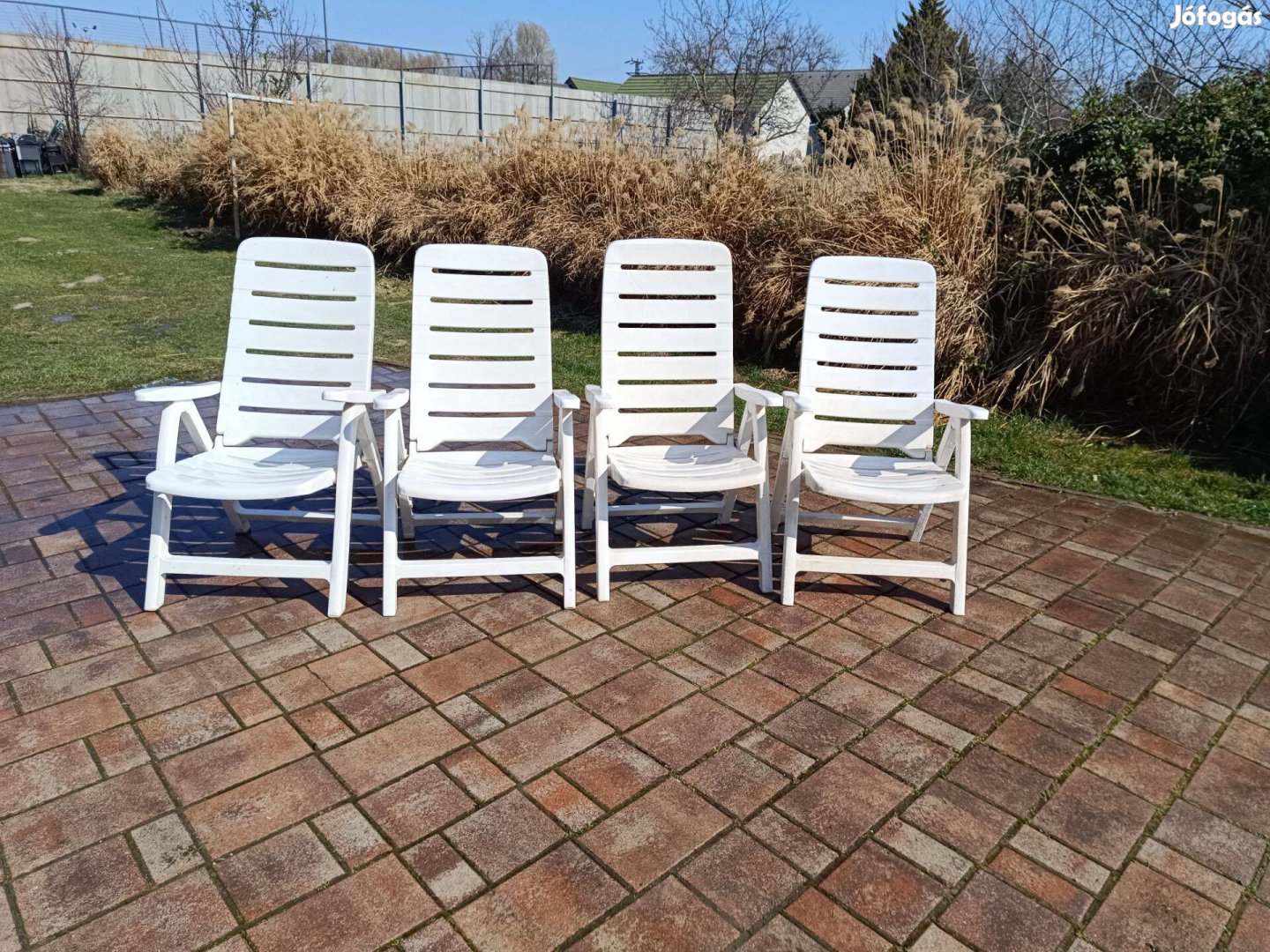 Kettler 4 db összecsukható műanyag kerti szék jó állapotban