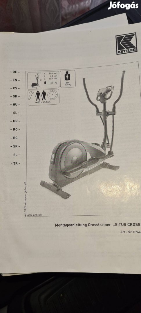 Kettler Situs Cross, Elliptikus tréner