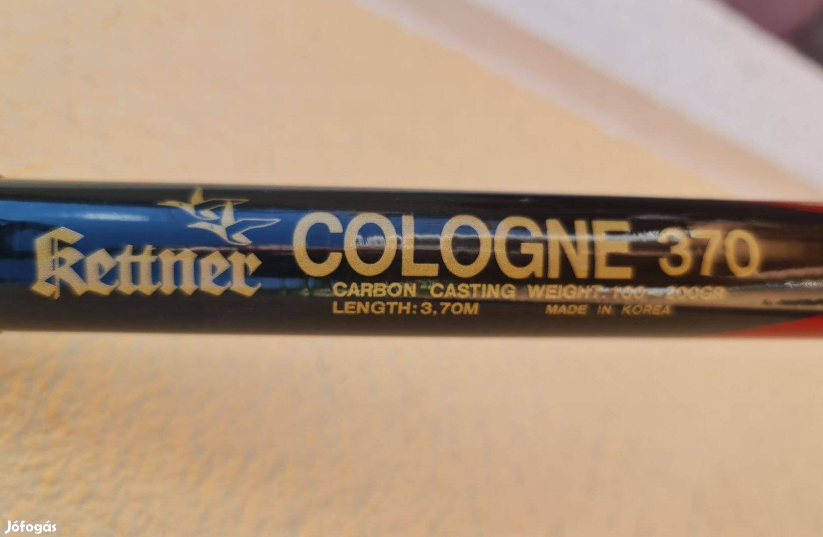 Kettner Cologne 3.7m 200g nagyhalas carbon teleszkópos horgászbot