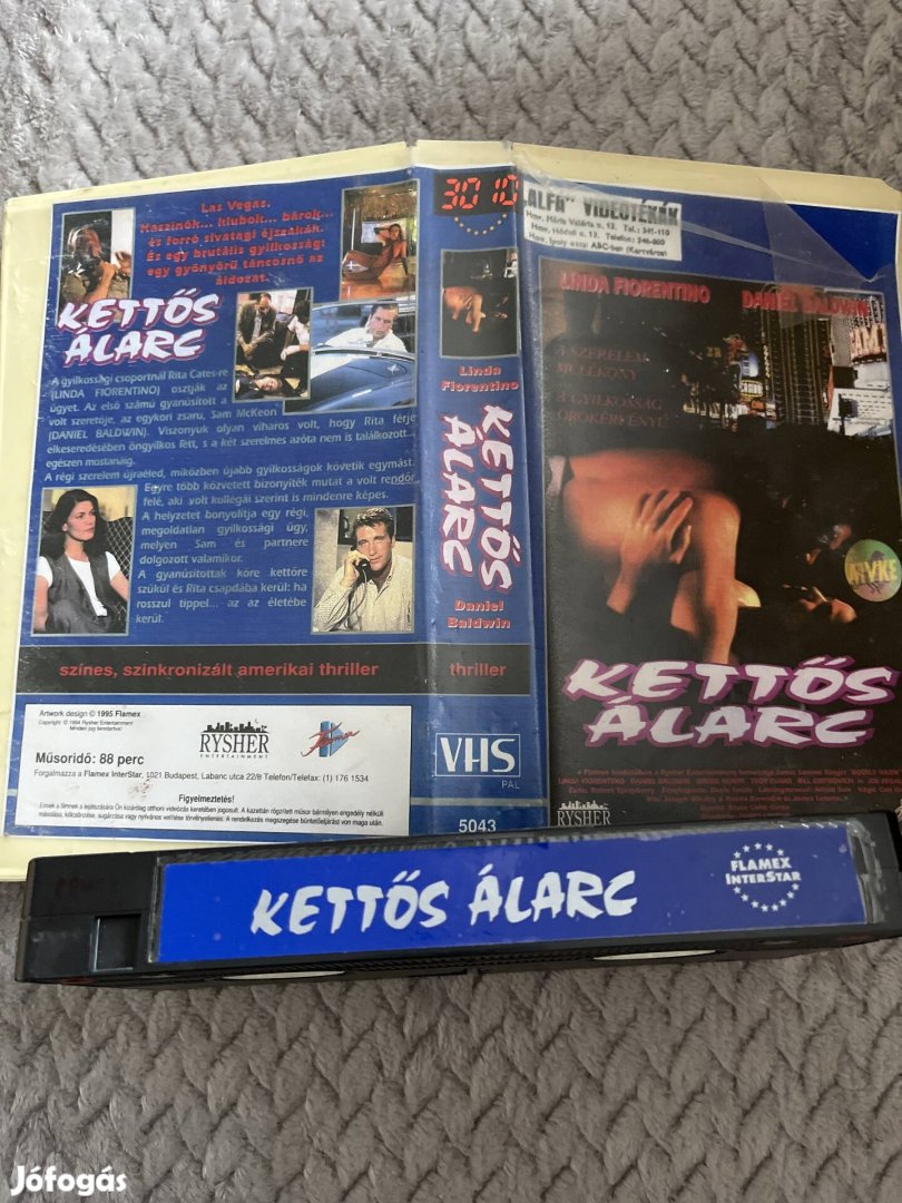 Kettős álarc vhs nagytok alfa thriller