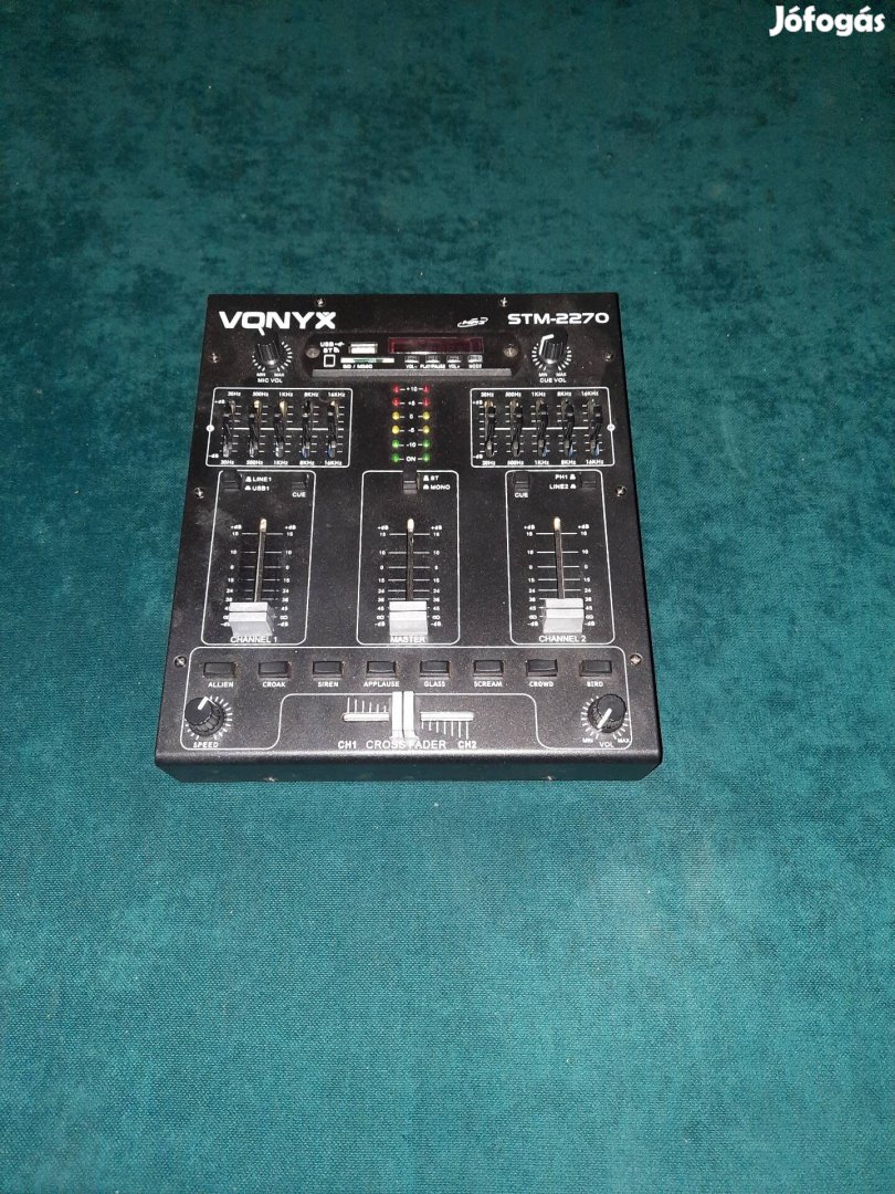 Keverőpult.Vonix 4-channel Mixer Sound.Effects SD/USB/MP3/BT.