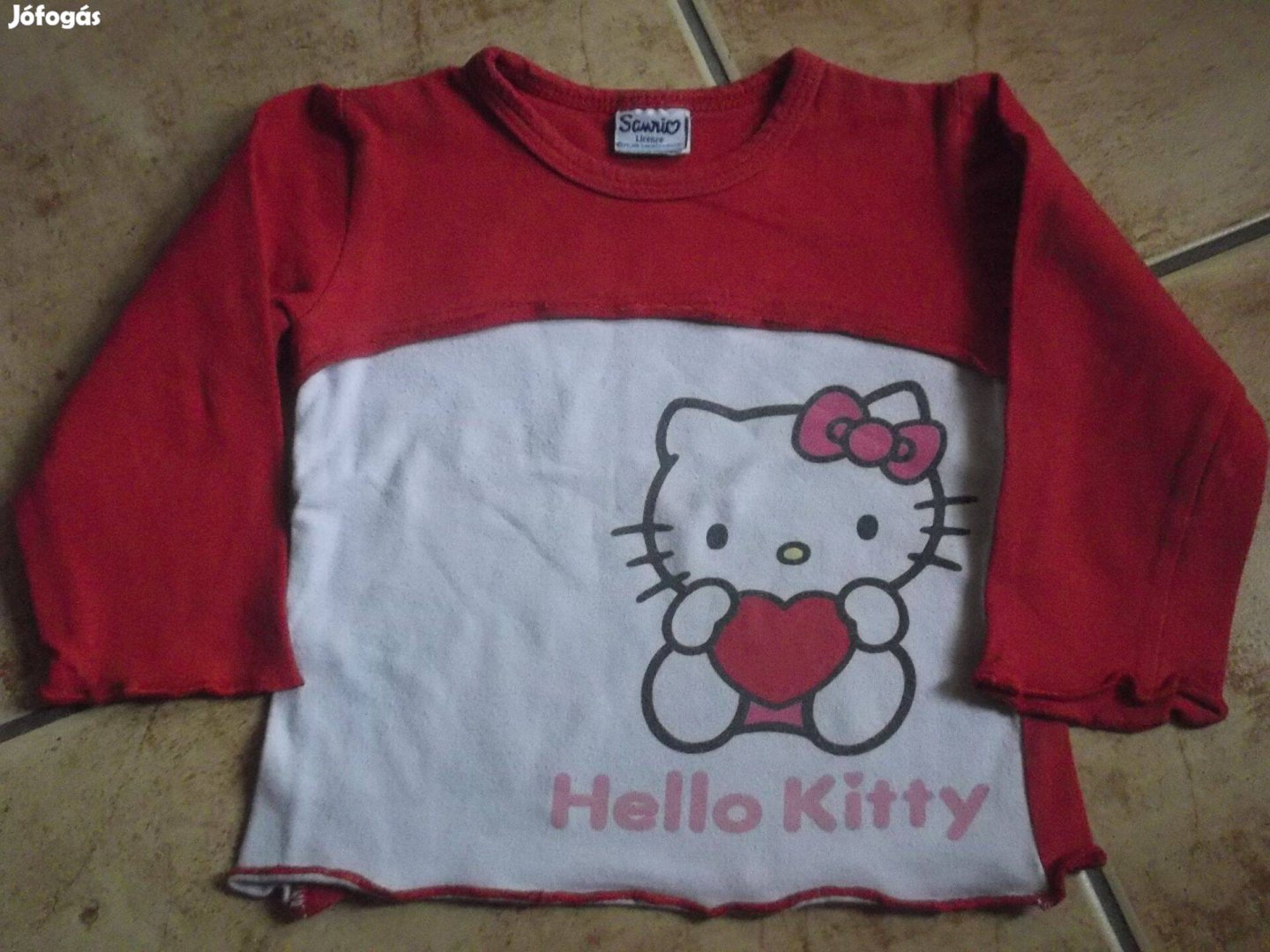 Keveset viselt kislány Hello Kitty felső 74-80 méret 1 év
