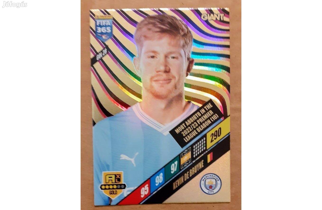 Kevin De Bruyne Manchester City Gold Giant focis kártya Panini 2024