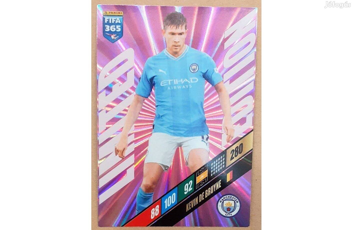 Kevin De Bruyne Manchester City Limited focis kártya Panini FIFA 2024