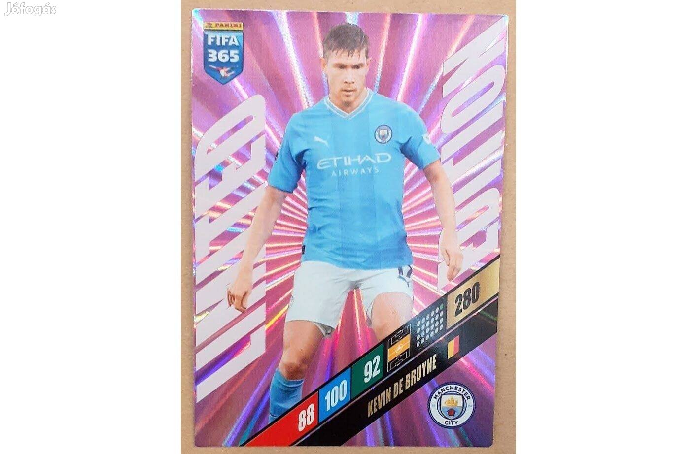 Kevin De Bruyne Manchester City Limited focis kártya Panini FIFA 2024