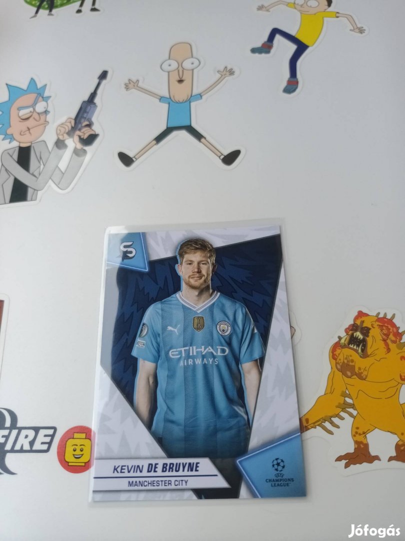 Kevin De Bruyne Topps Superstars focis kártya Manchester City 