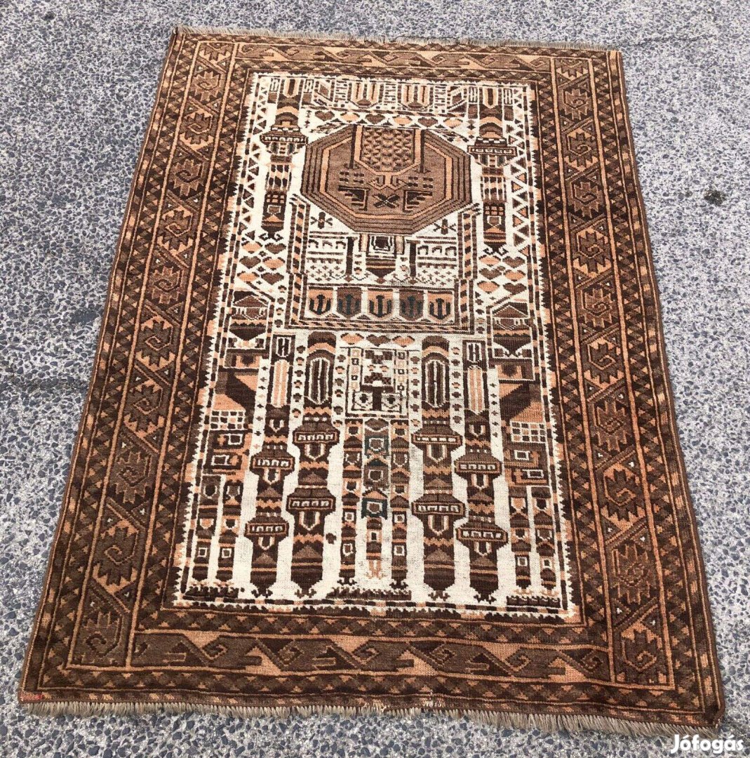 Kézi csomózású ima 100 x 140 szőnyeg