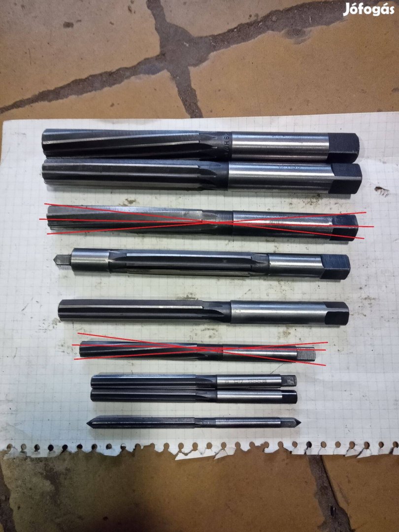 Kézi fix dörzsár 6-8-14-15-18-19mm