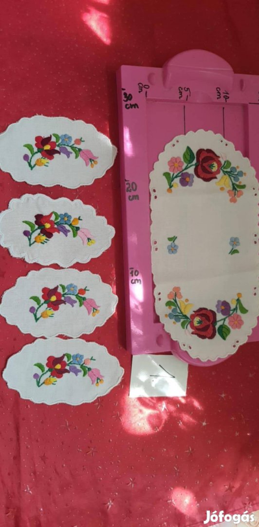 Kézi hímzés ovális szett gyűjtemény 5 darabos