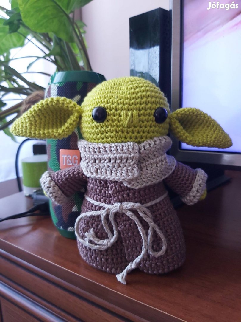Kézi horgolású Yoda