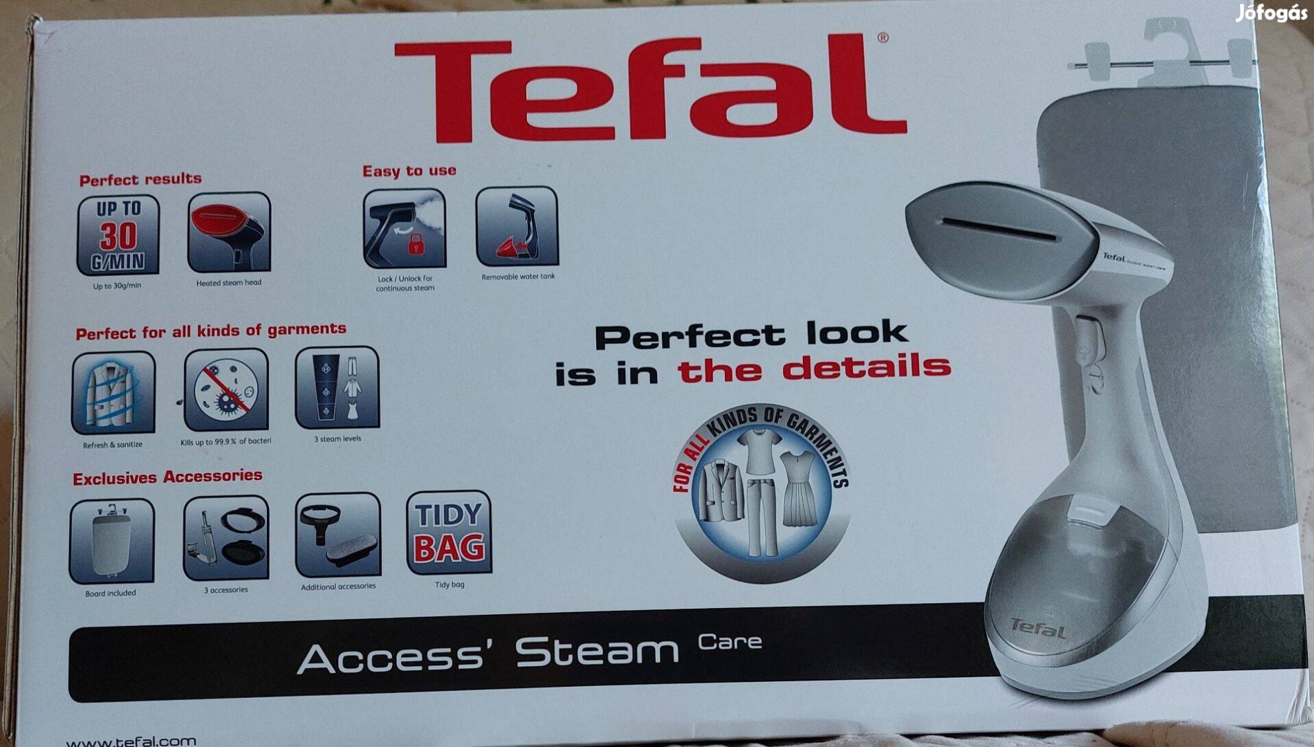 Kézi ruhagőzölő vasaló, Tefal Access Steam Care