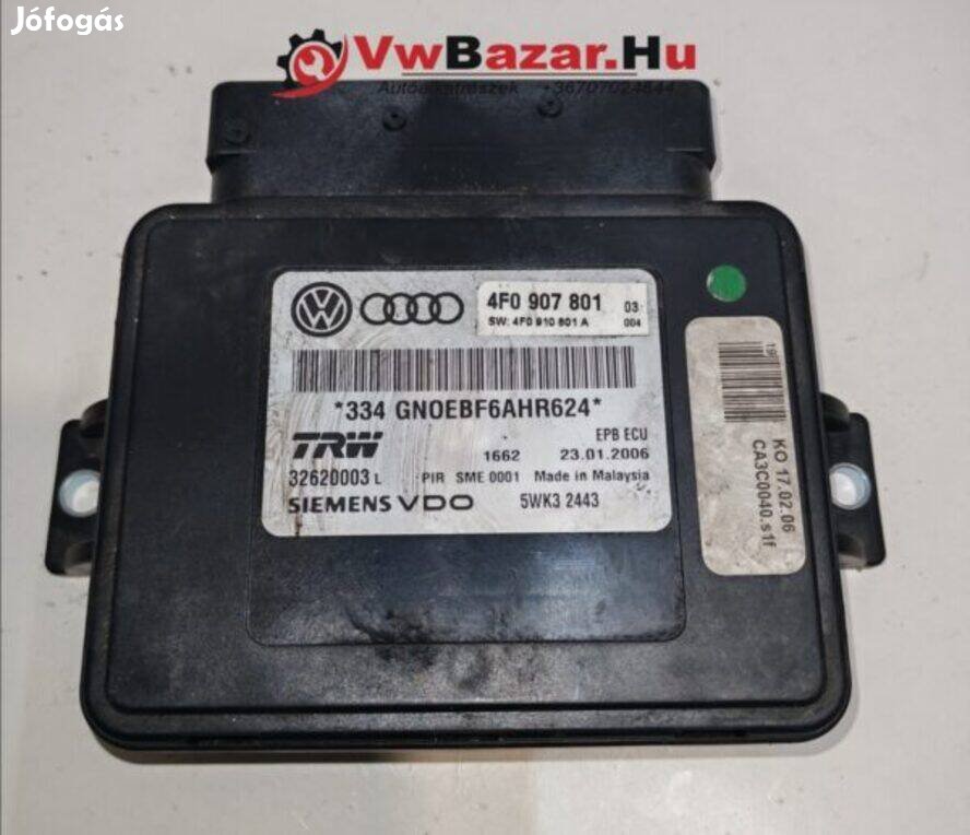 Kézifék elektronika AUDI A6 4F 4f0907801