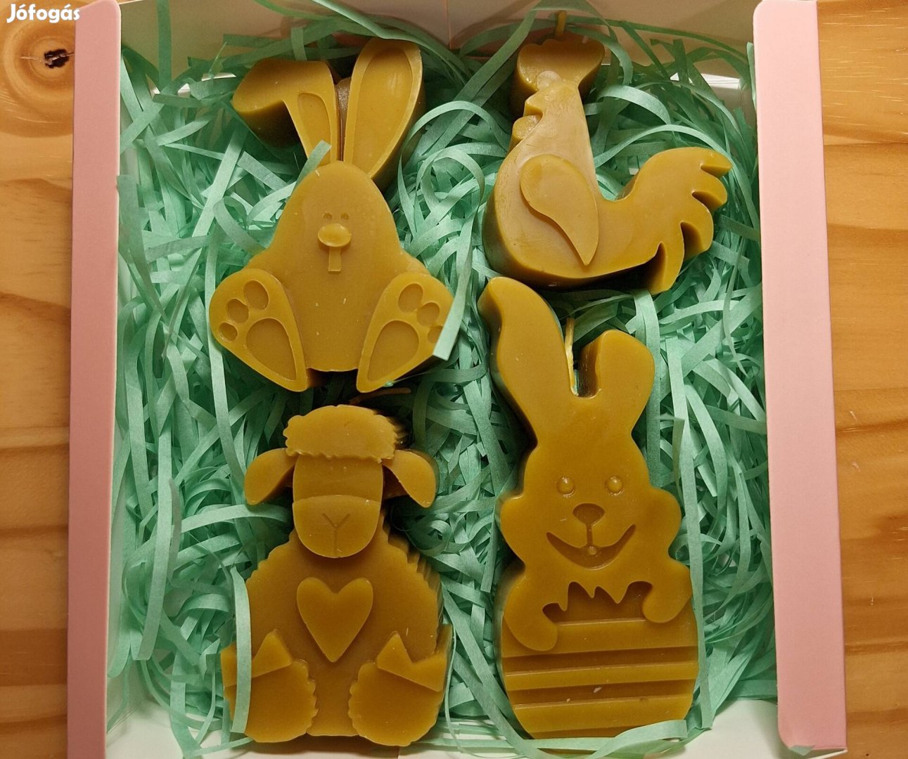 Kézműves, húsvéti méhviasz gyertya box