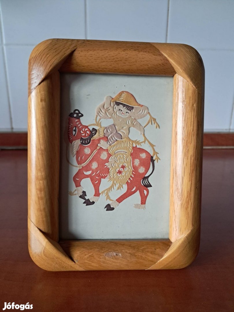 Kézzel Festett Kínai Kép Mérete 15X10 CM