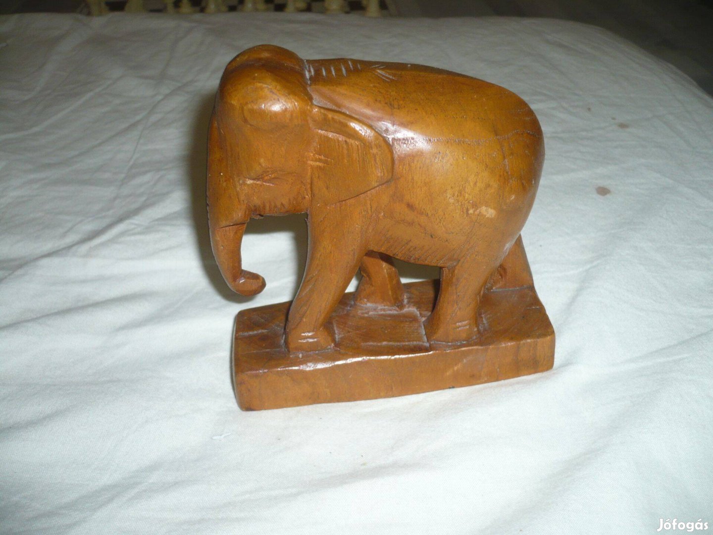 Kézzel faragott teak fa elefánt