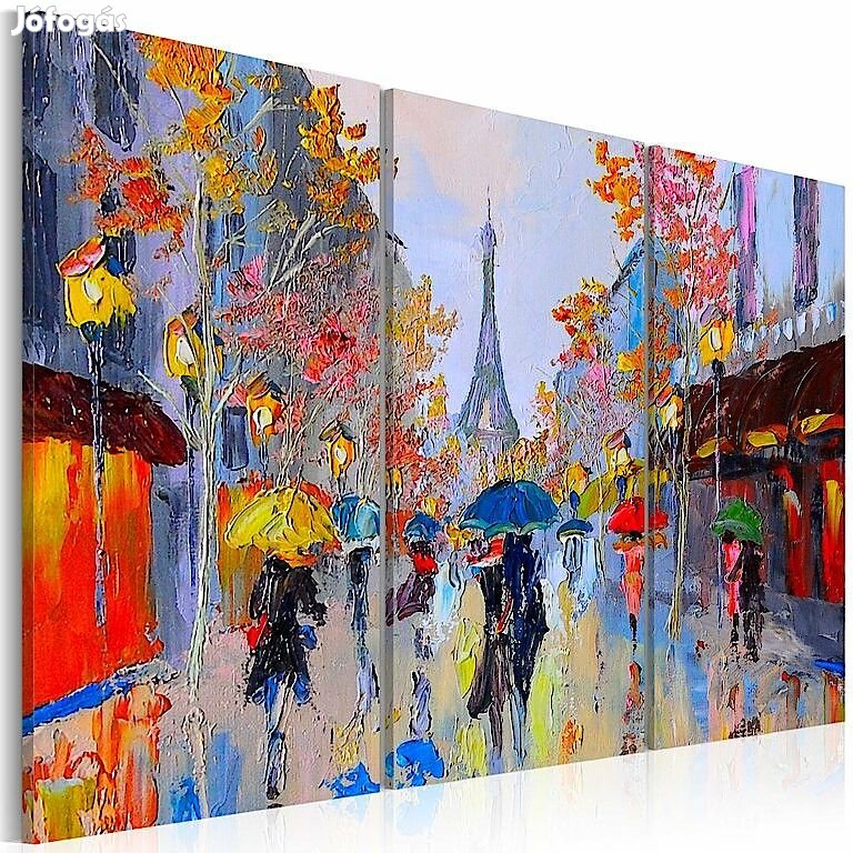 Kézzel festett kép - Rainy Paris