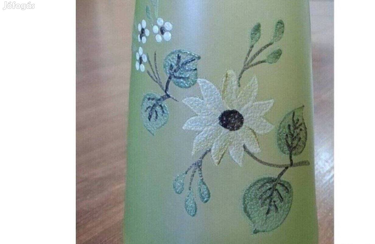 Kézzel festett üvegváza