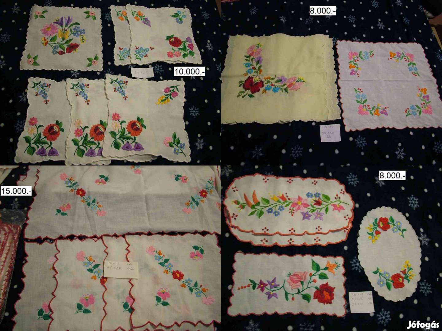 Kézzel himzett teritők