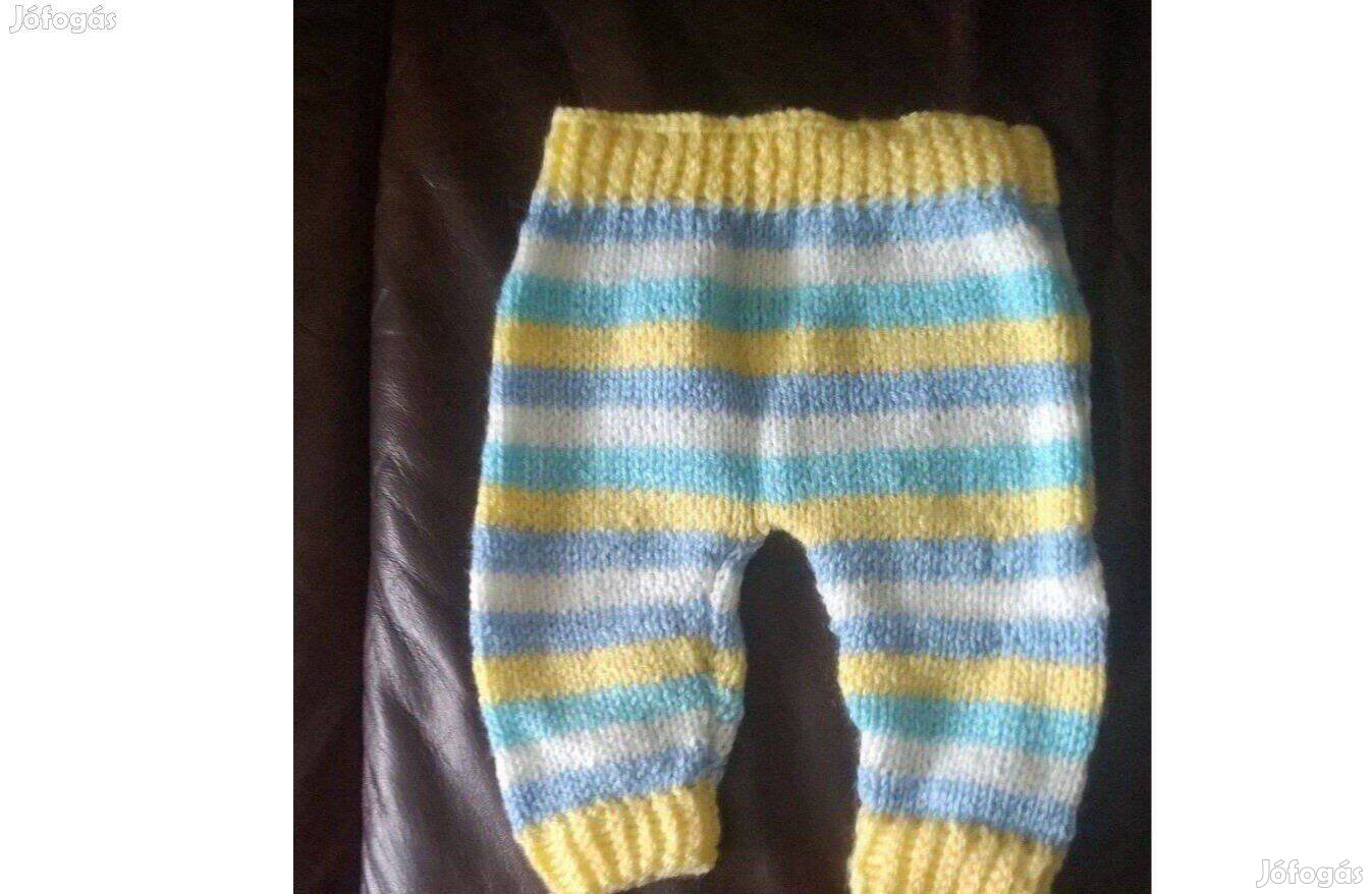 Kézzel kötött bébinadrág eladó