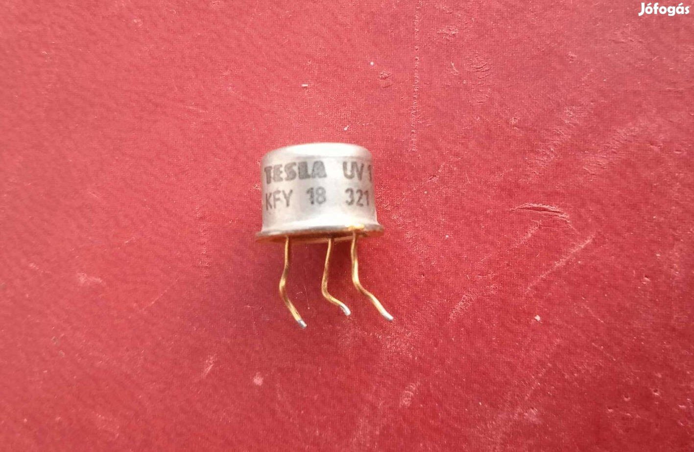 Kfy 18 Tesla tranzisztor , bontott , tesztelt , gold pin