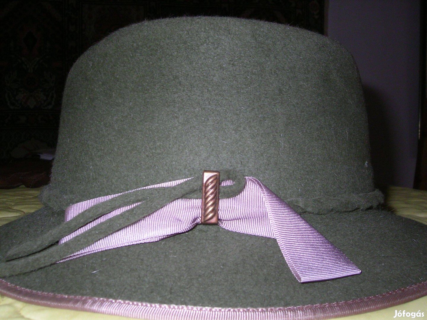 Khaki (zold) szino kalap, Unisex, Vadasz kalap