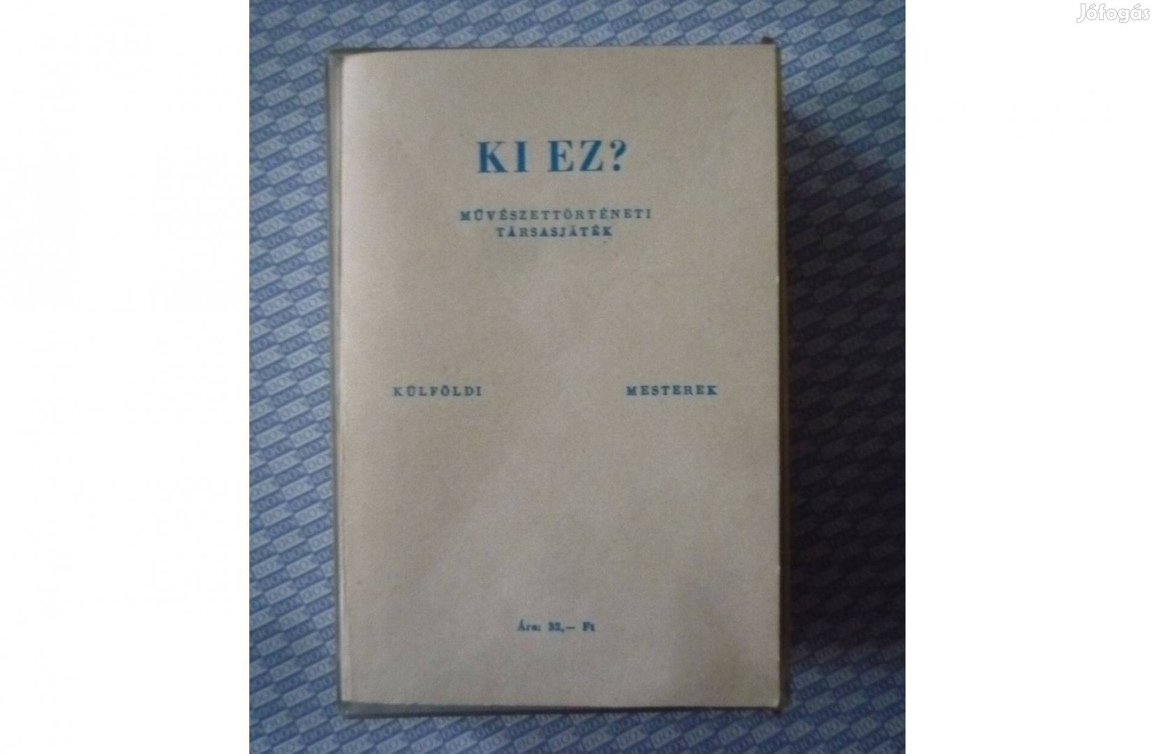 Ki ez? Művészettörténeti kártyajáték Külföldi mesterek 100 lapos 1964