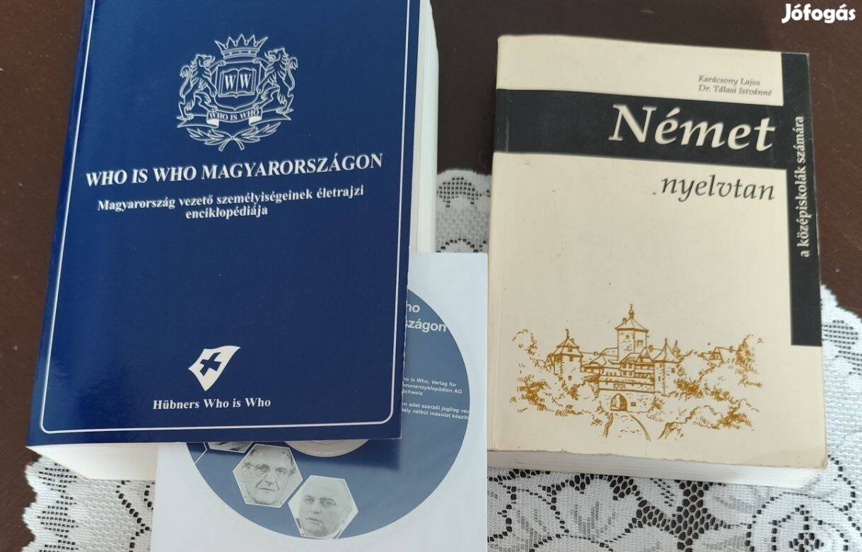 Ki kicsoda Magyarországon és német nyelvtan könyvek