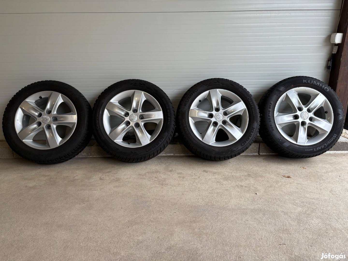 Kia 5x114.3 16" alufelnik téli gumikkal olcsón