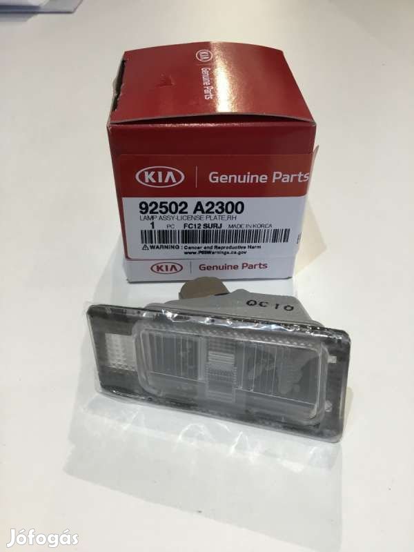 Kia Ceed JD rendszámtábla világítás jobb 92502A2300