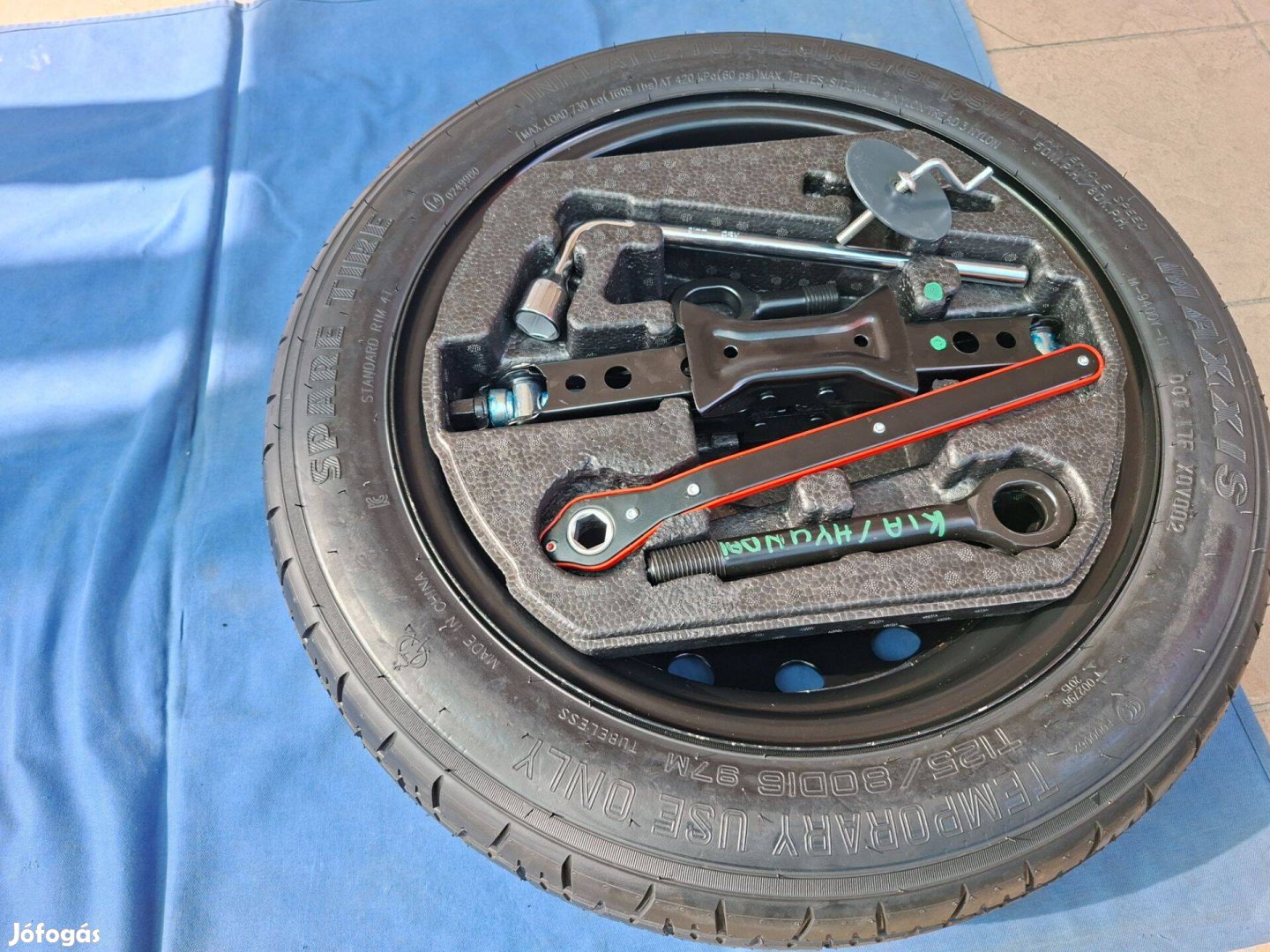 Kia Ceed új modelljeihez 125/80D16 gyári vékony pótkerék mankókerék