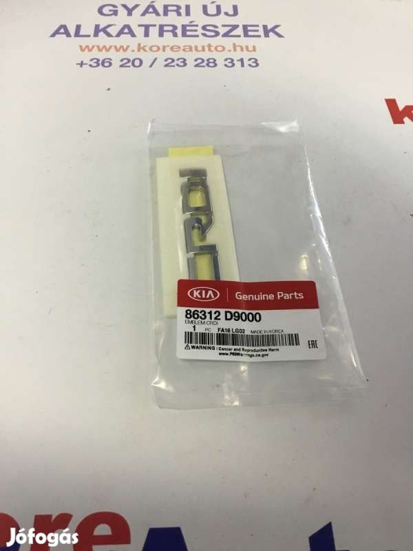 Kia Hyundai 2015- CRDI embléma 86312D9000