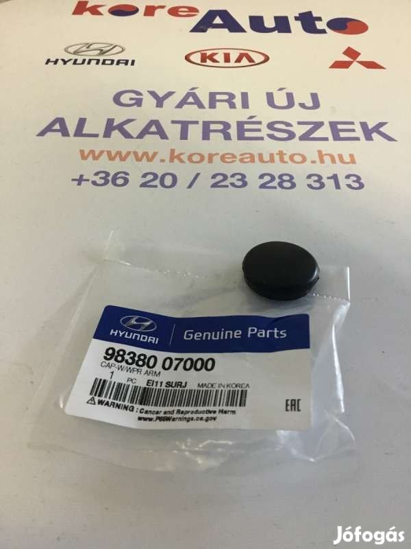 Kia Hyundai ablaktörlő csavar takaró kupak 9838007000