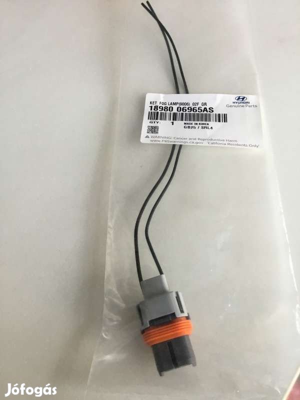 Kia Hyundai ködfényszóró csatlakozó 189800695AS