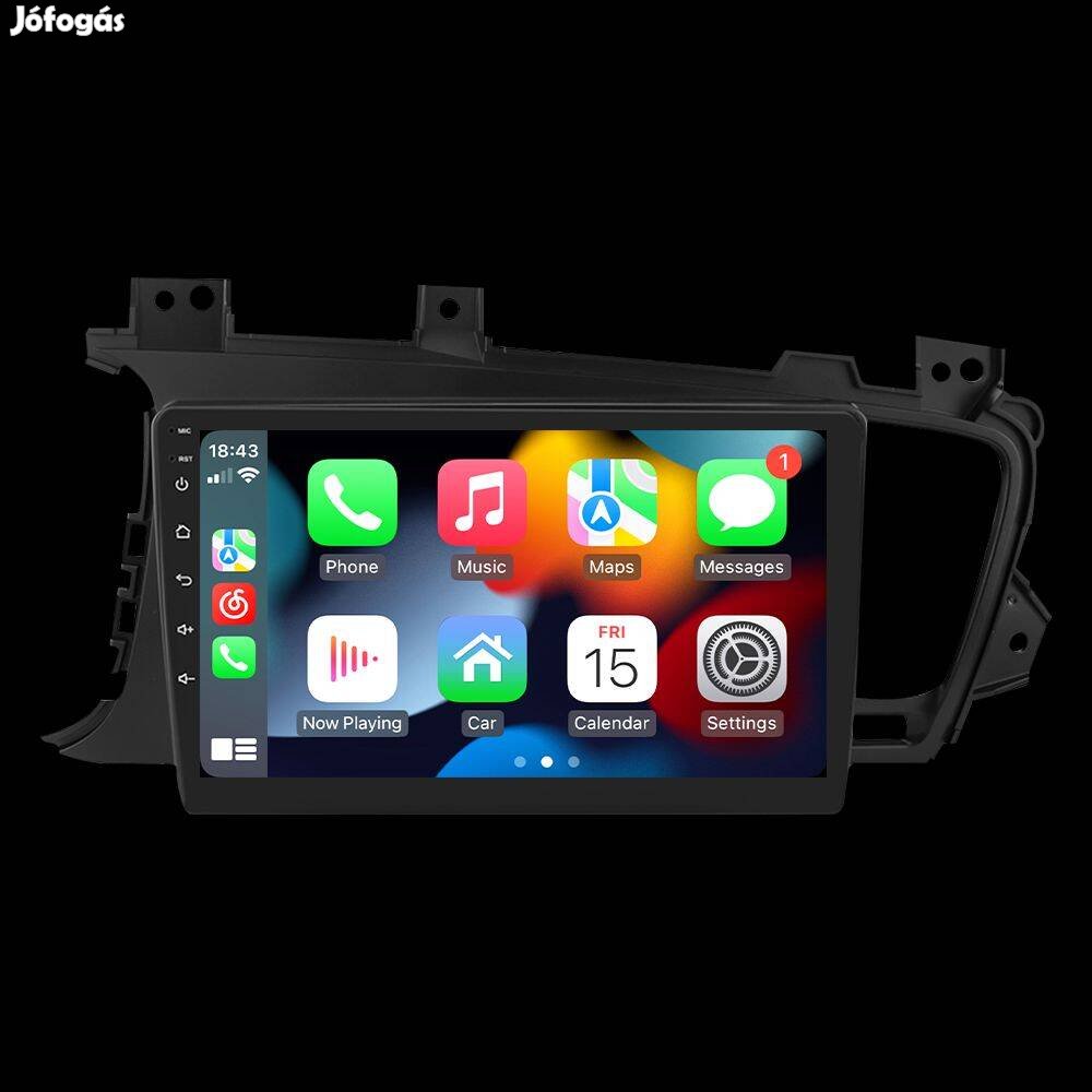 Kia Optima K5 9" Multimédia fejegység - Android 12. Carplay, 8-MAG/4GB