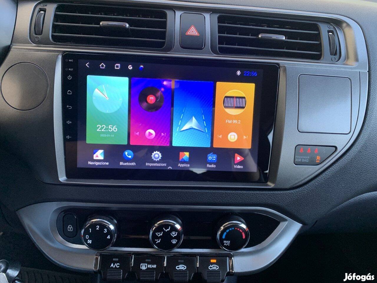 Kia Rio Carplay Android Multimédia GPS Rádió Tolatókamerával