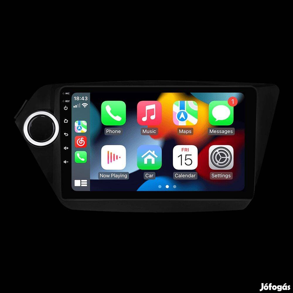 Kia Rio III 9" Multimédia fejegység - Android 12. Carplay, 8-MAG/4GB