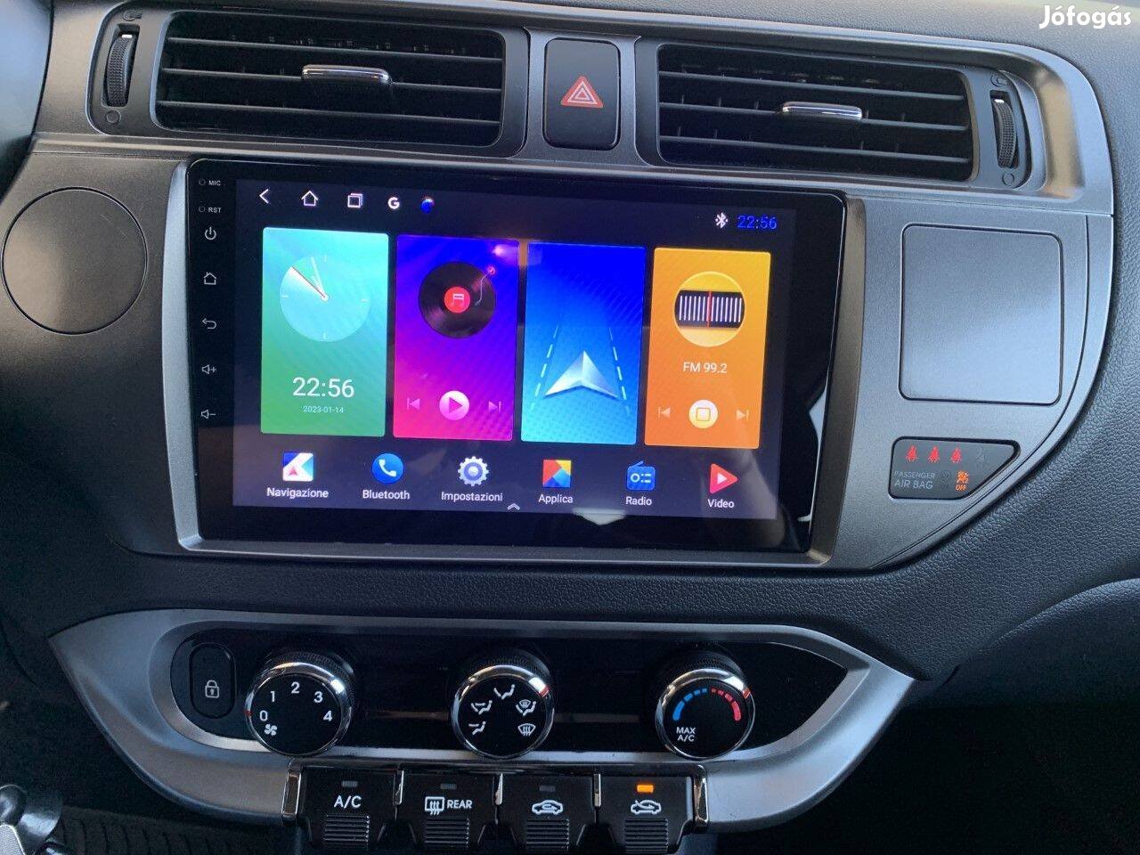 Kia Rio Multimédia Carplay Android GPS Rádió Tolatókamerával