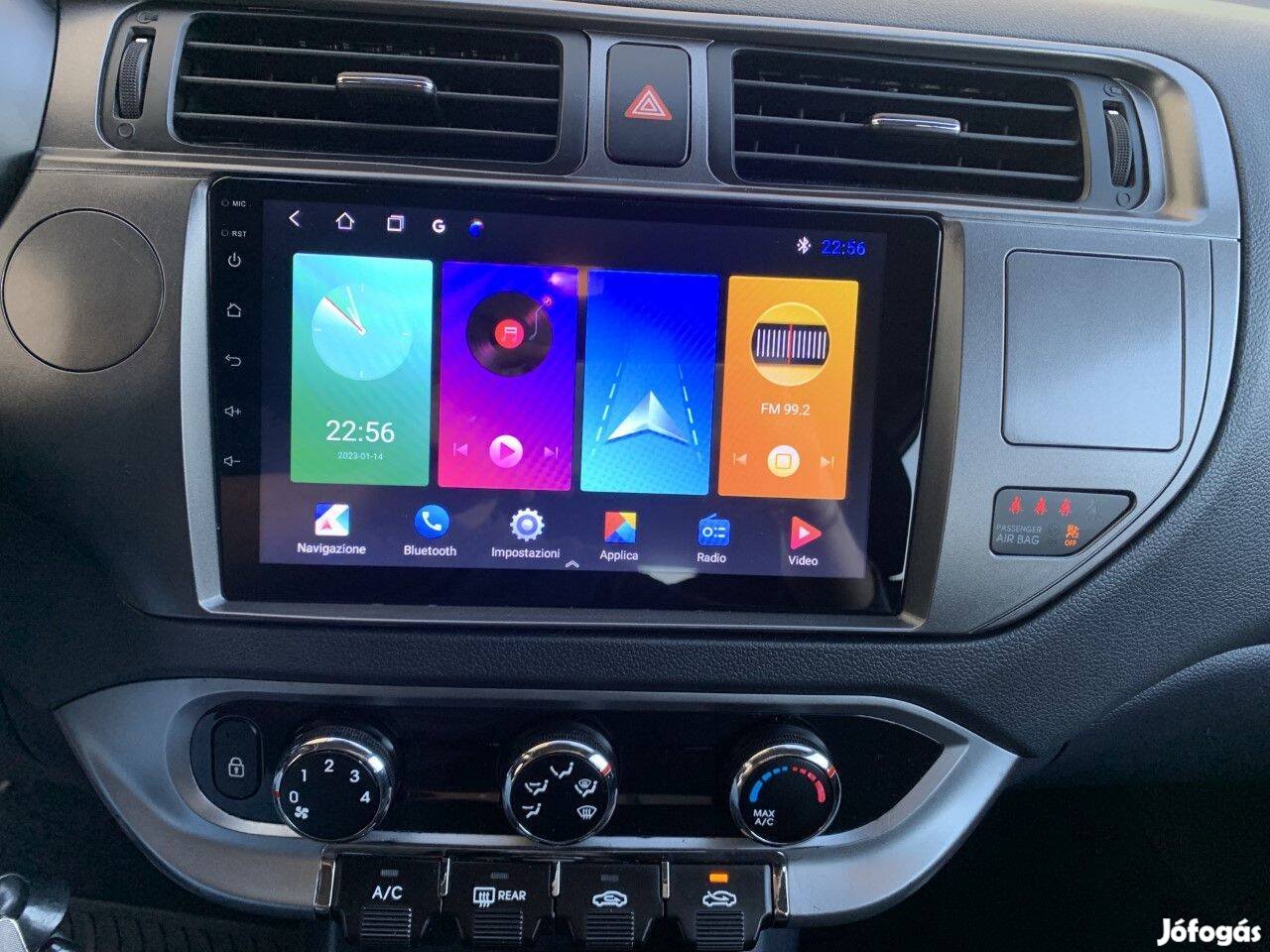 Kia Rio Multimédia Carplay GPS Android Rádió Tolatókamerával